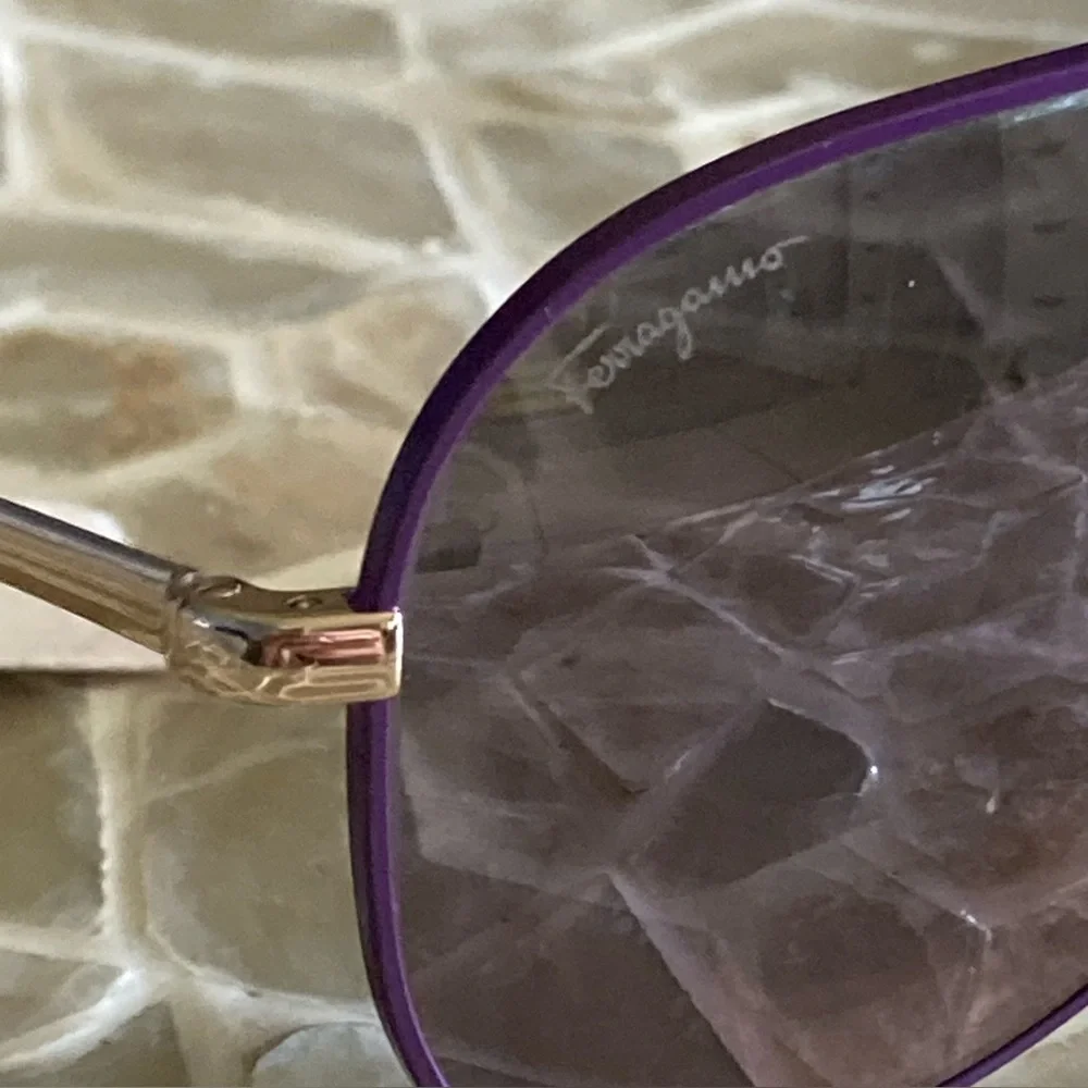 NEW!  Salvatore Ferragamo 60mm Aviator Sunglasses in ‘Quartz Sat’